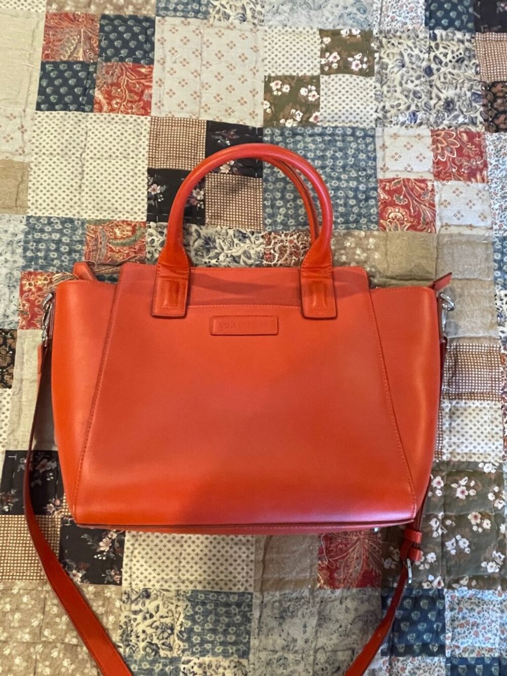 Vera Bradley Faux Leather Satchel/Crossbody